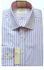 Hawes & Curtis Men's Formal Lilac & White Bold Stripe Slim Fit Shirt - Single Cuff - Non Iron