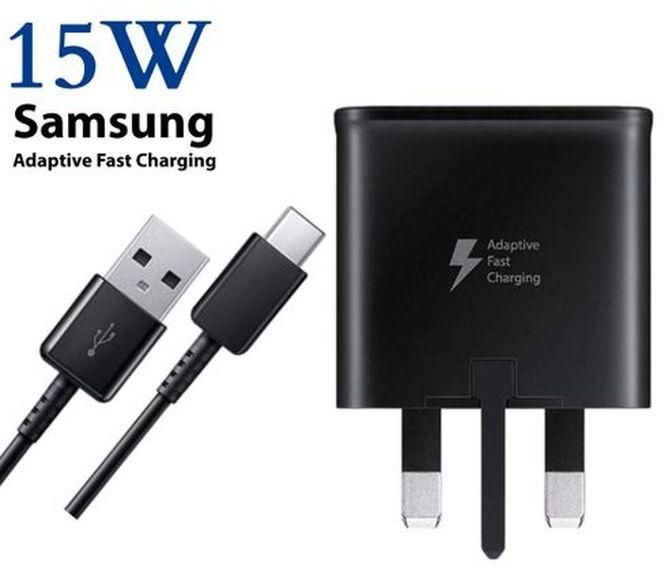Samsung 15W Galaxy TYPE C FAST Charger FOR Note 10 Plus And Lite / S20 / S20+ / S20 Ultra / S10 Lite / S10 / S10 Plus /S10e / S8 / S8 Plus / S8 Active / S9 / S9 Plus / Note 8 / Note 9/ A30 / A50 / A70 / LG G7 G8 ThinQ / Motorola All Android USB Type C