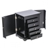 Vogue Multipurpose Jewelry TableTop Organizer with 8 Compartments, Black - 35 x 22.9 x 29 cm