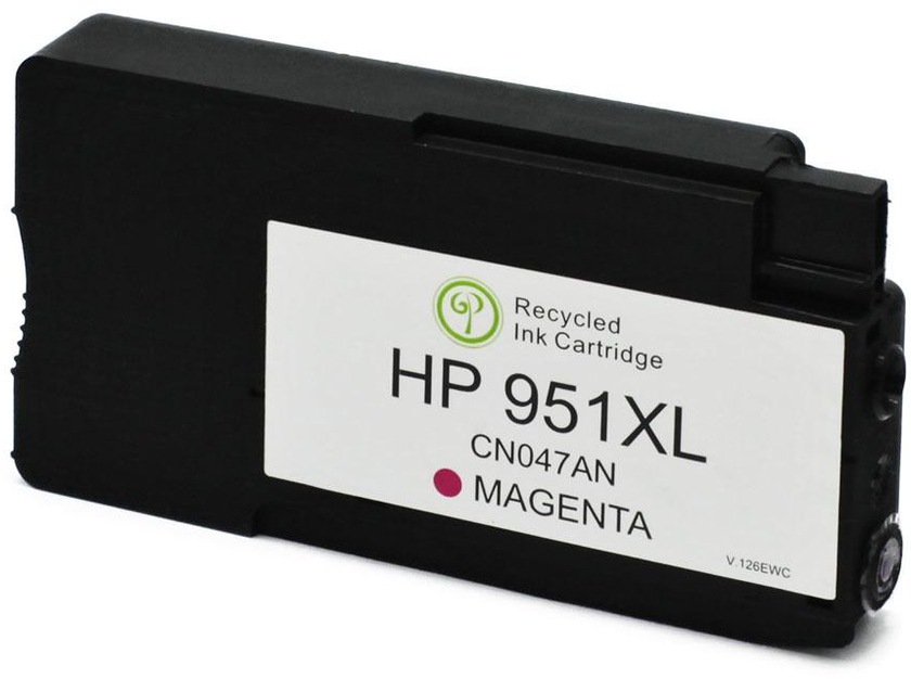 Monoprice MPI Remanufactured HP 951XL CN047AN Inkjet Magenta High Yield Chip revised 9/2015 for HP Recognition