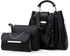 Fashion 3 In 1 Ladies Handbags Women Bags Sling Bag - Black