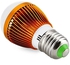 Generic 3 X 3W LED 360LM Energy Saving Golden Bulb Light - Cool White