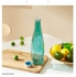 Glass Water Bottle Green 31.5x8.5cm