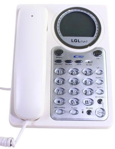 Caller-id corded phone kx-t38sid white/grey/silver