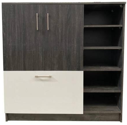 Shoe Cabinet, White & grey - HG71