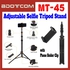 MT-45 [ Ready Stock ] JMary  Adjustable Selfie Tripod Stand with Phone Holder Clip