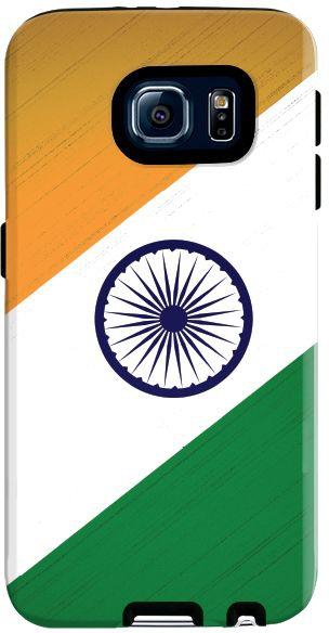 Stylizedd  Samsung Galaxy S6 Premium Dual Layer Tough case cover Matte Finish - Flag of India