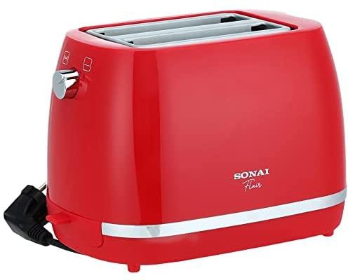 Sonai Flair Toaster – With 3 Functions, 870 Watt,Red – SH-1820