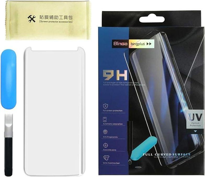 For Samsung Galaxy S8 Plus / S8plus Nano Optics UV Light Curved Glass Screen Protector Full Glue