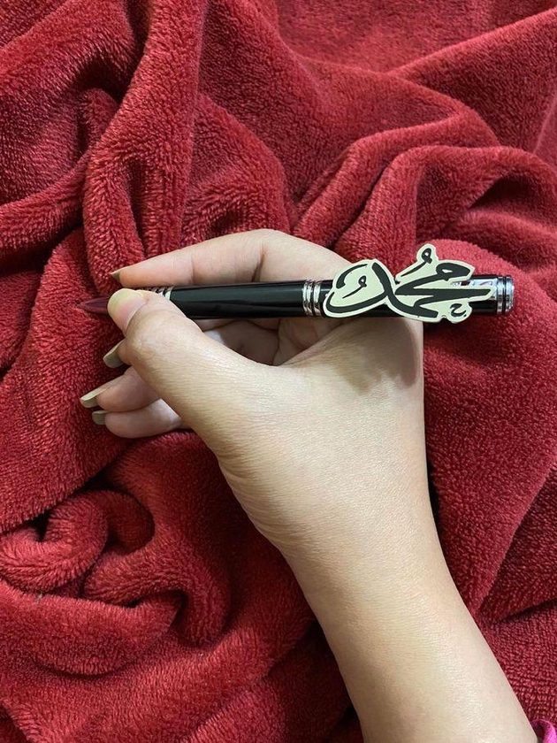 Handmade محمد قلم مطلى فضة وبلاتين للاستخدام اليومى - هدية قيمة - يصلح للجنسين