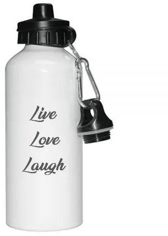 Generic Water Bottle With The Words, LIVE,LOVE,LAUGH- 750ml