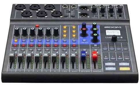 Zoom LiveTrak L-8 Digital Mixer - Recorder - 8-channel