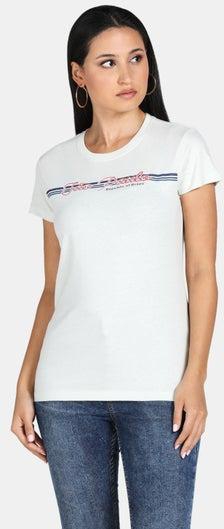 Round Neck Printed T-Shirt White