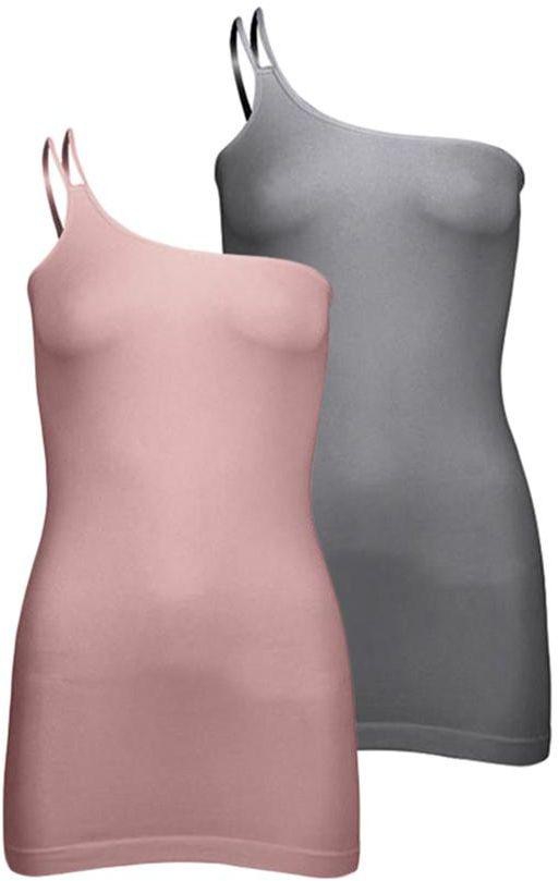 Silvy Set of 2 Casual Dress for Women - Rose / Gray, Large