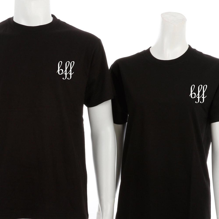 Friends Forever Short Sleeve Round Neck T Shirt 5 Sizes (Black)