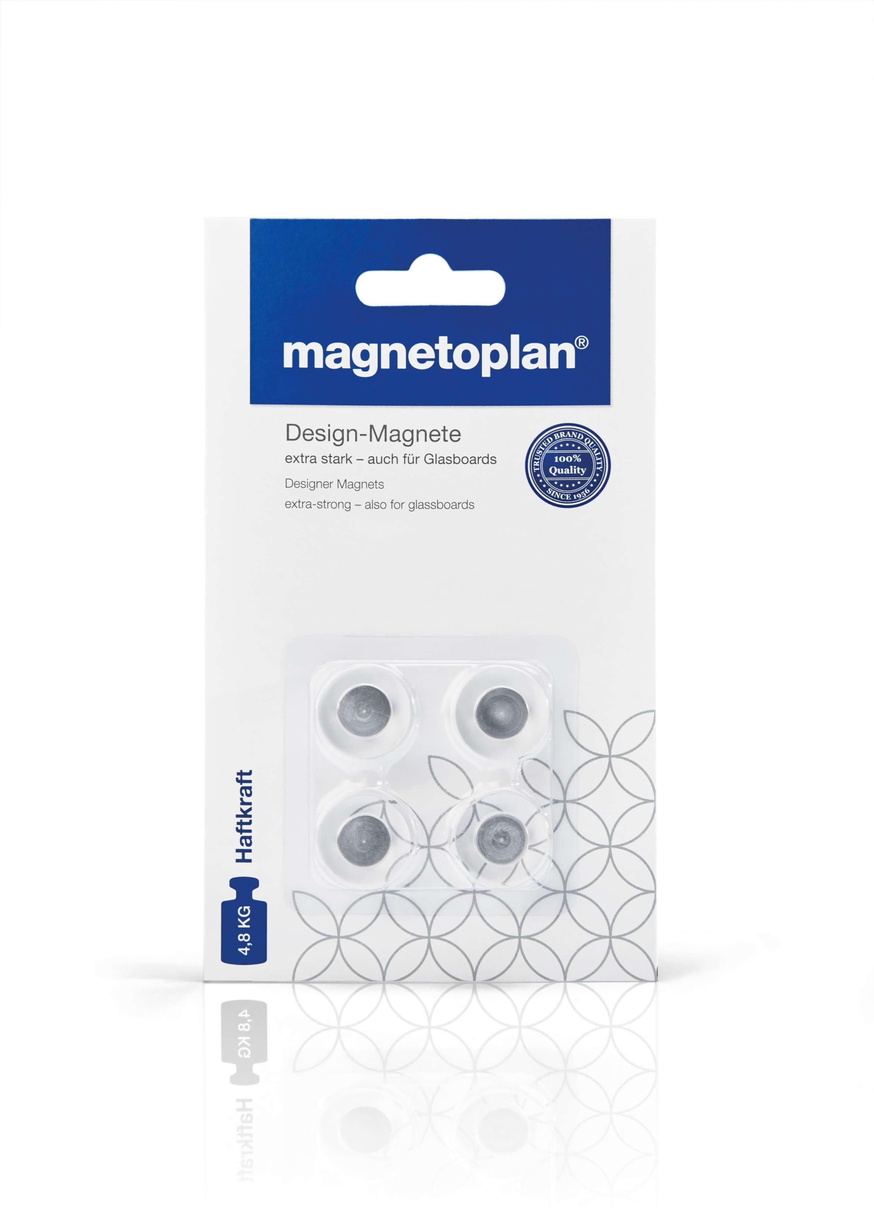 Magnetoplan Innovative Design Magnet, 4pcs/pack (COP 1681020)