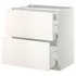 METOD خ. قاعدة لموقد/2 واجهات/2 أدراج, أبيض/Ringhult أبيض, ‎80x60 سم‏ - IKEA