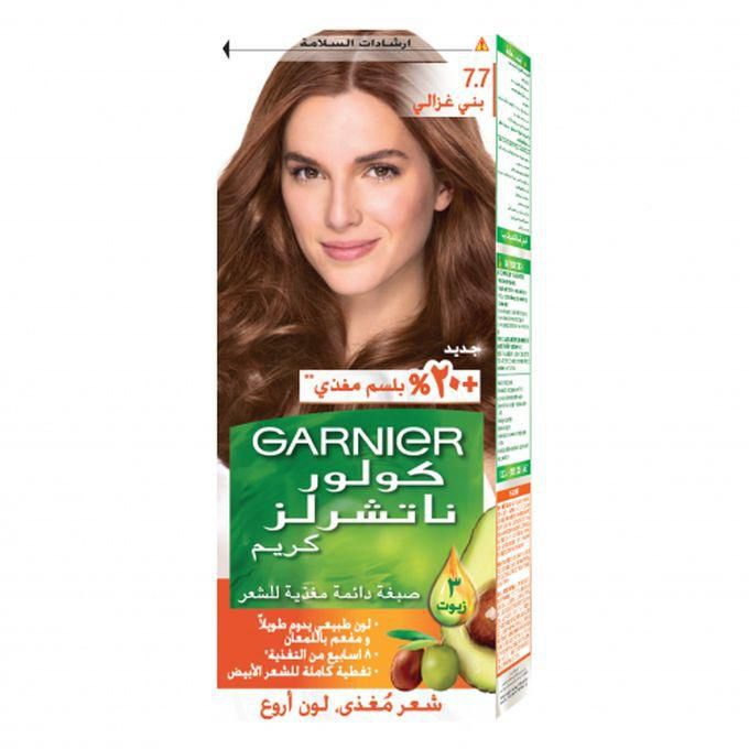 Garnier Color Naturals Creme - 7.7 Deer Brown- 60+40+12ml
