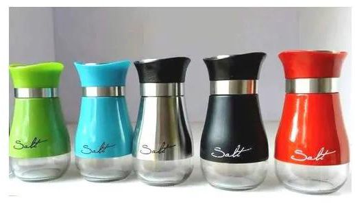 Stainless Steel Glass Salt Shakers 1 Pc