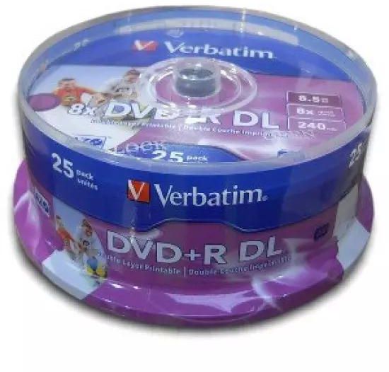 VERBATIM DVD + R (25-Pack) Spindle/DoubleLayer/8.5GB | Gear-up.me