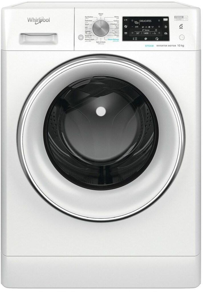 Whirlpool Front Loading Washing Machine 10kg FFD 10449 CV GCC White