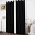 Generic BLACK Curtain (3M) (2Panels,each 1.5M) +FREE SHEER