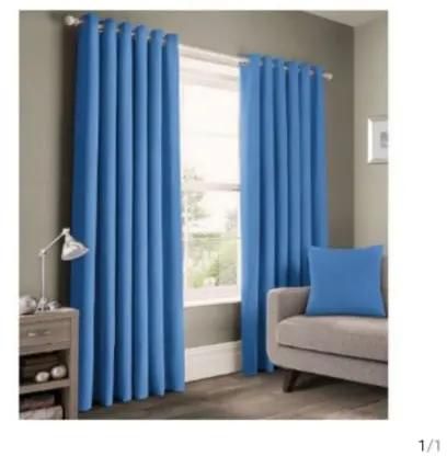 Generic Curtain Blue 2pcs[1.5M+1.5M] + 1pc Shear-3PCS Set