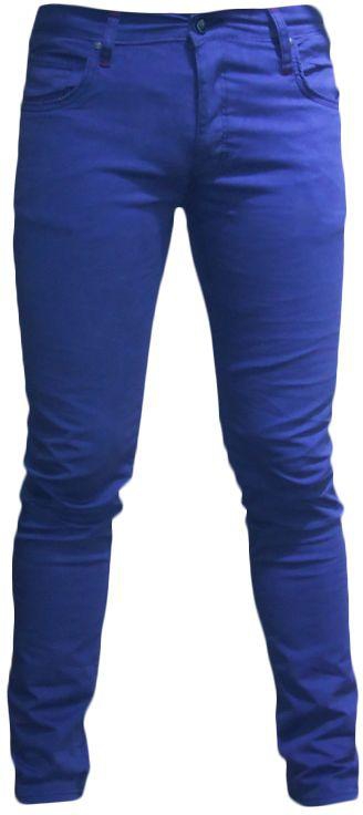 Blueberry Navy Blue Slim Fit Trousers Pant For Men