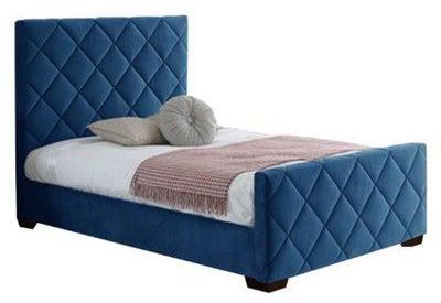 إطار سرير من دون فراش أزرق 160 x 200سنتيمتر