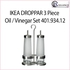 [IX] DROPPAR 3 Piece Oil / Vinegar Set 401.934.12 (Frosted Glass,Stainless Steel)