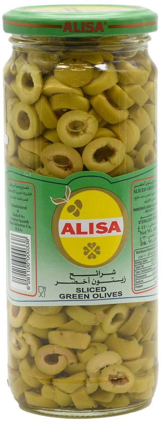 Alisa green olive slice 230 g