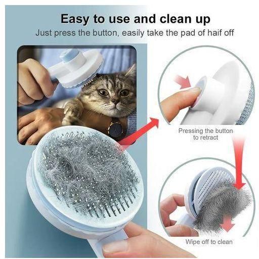 Self cleaning cat /Dog /pet Grooming Desheding hair Removal Brush /comb