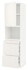 METOD / MAXIMERA Hi cab f micro combi w door/3 drwrs, white/Veddinge white, 60x60x220 cm - IKEA