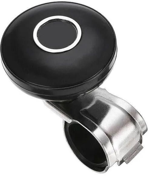 Universal Black Metal Steering Wheel Helper Grip Spinner Knob Turning Hand Control Booster Power Handle Ball Car Accessories