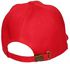Plain Red Face Cap With Adjustable Strap For Men