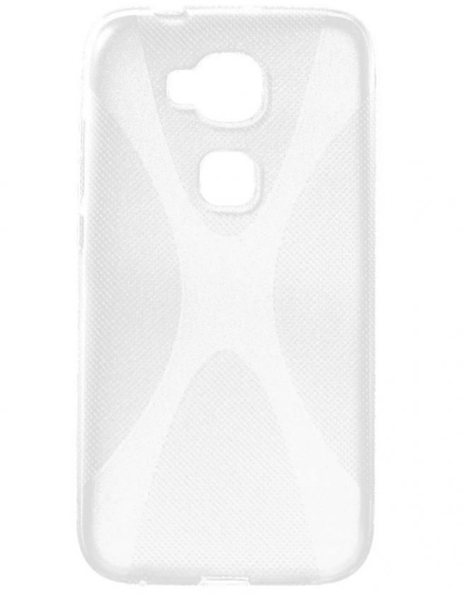 Generic X Shape TPU Case Cover For Huawei G8 / D199 - Transparent