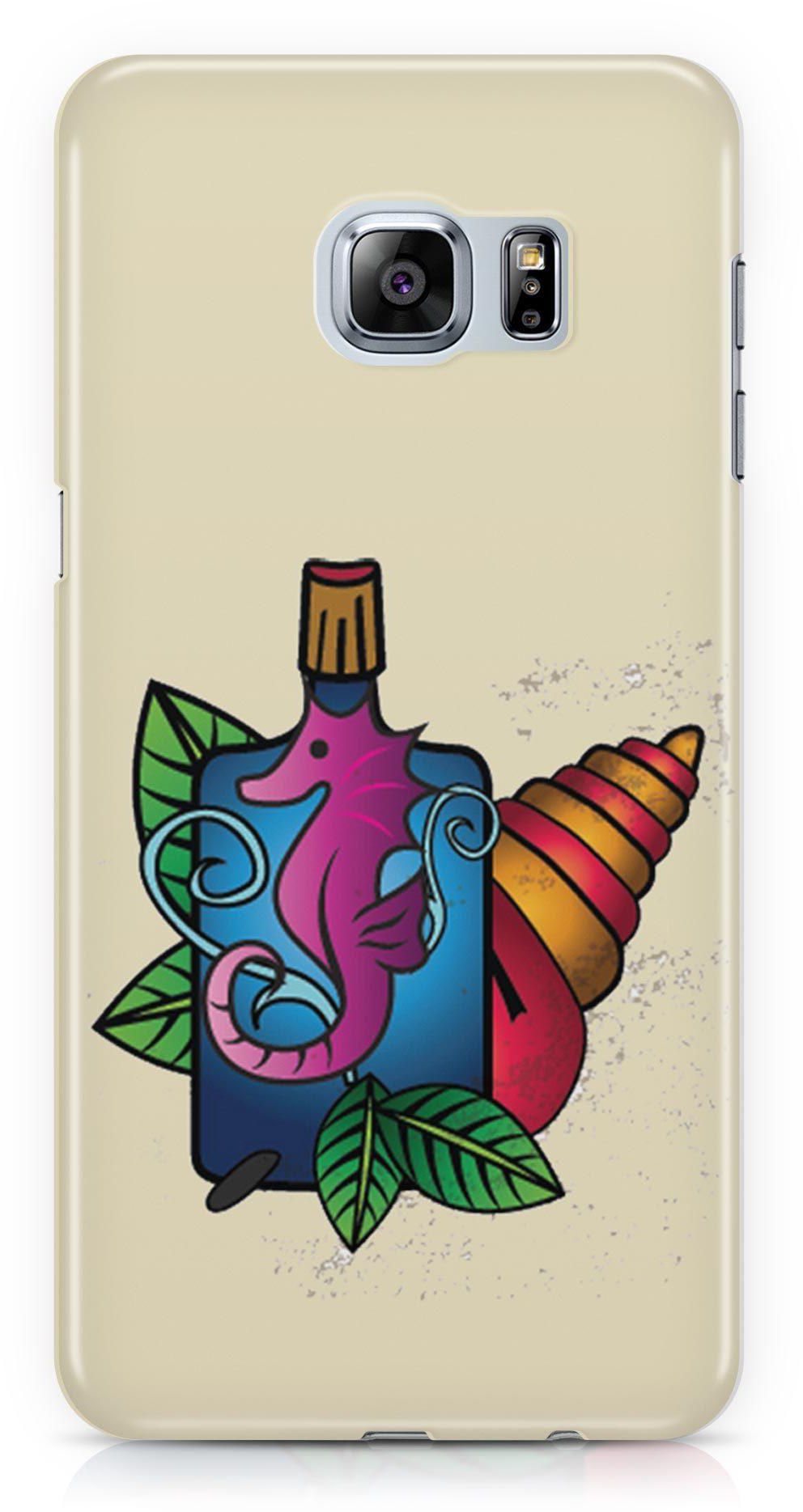 Sea Lion Blue Bottle Sea Shell Seafish Phone Case Cover for Samsung S6