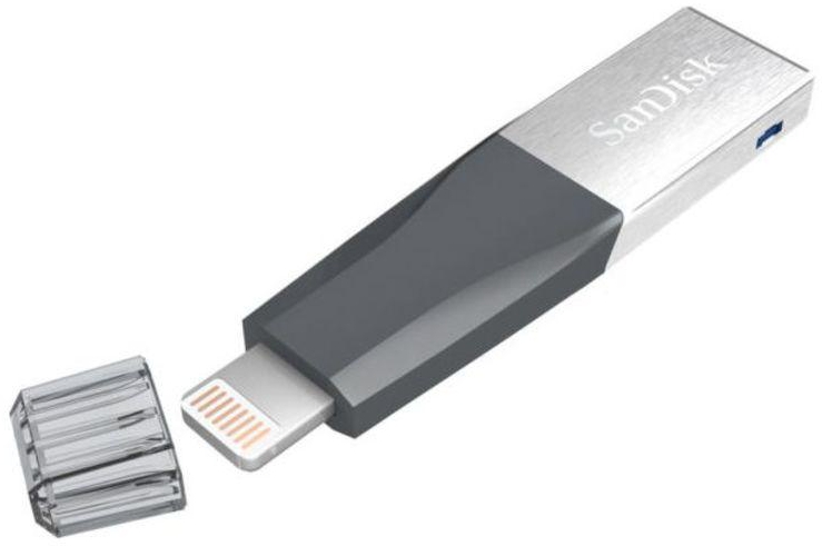 iXpand Mini Flash Drive For iPhone And iPad Black/Silver 32 GB