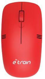 E-train (MO10R) Wireless Optical Mouse 1200DPI - Red