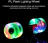 60x45MM 78A LED Light Skateboard Wheels With Bearings 4PCS With T-Tool, Green