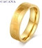 Women Ring of Stainless Steel Braided lettered Romanian gold-plated 18 carat (size 10) NO.R46