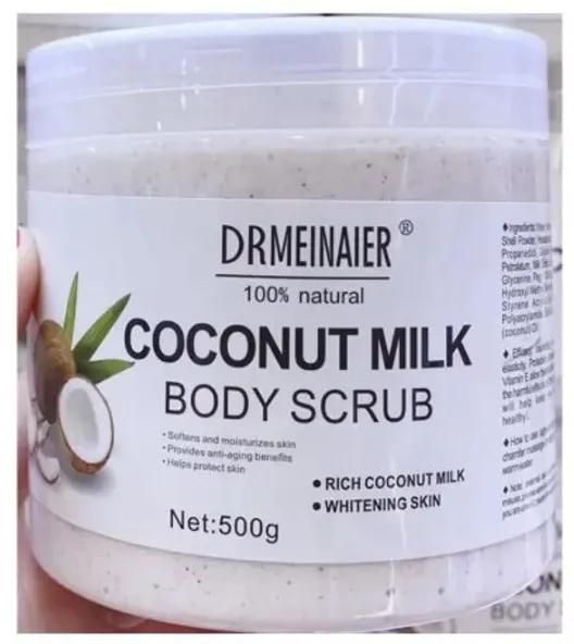 dr meinaier 100% natural coconut milk face scrub 500g White 500g