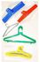 Generic Normal Plastic Hangers Mixed Colors 12pcs (1Dozen)