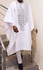 DesubClassic Men Agbada- White Agbada With Silver Embroidery