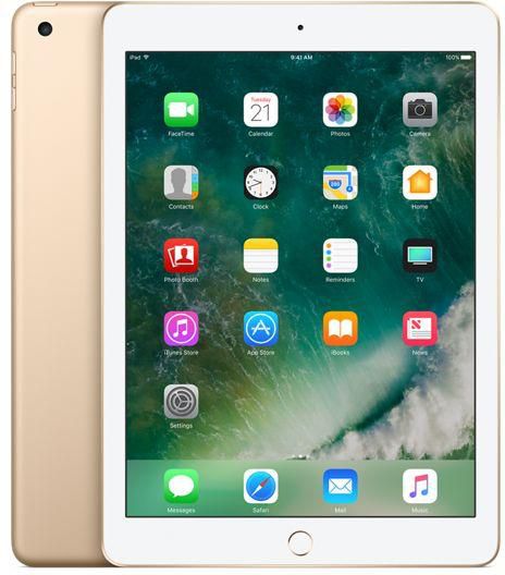 New Apple iPad - March 2017 - 9.7 Inch Retina Display with Facetime - 32GB, 4G LTE, iOS 10,Gold