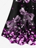 Plus Size Long Sleeve Sparkle Glitter Bowknot Print T-shirt - 4x | Us 26-28