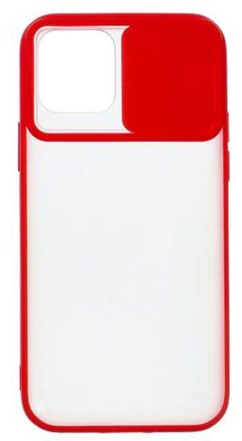 StraTG StraTG Clear and Red Case with Sliding Camera Protector for iPhone 12 / 12 Pro - Stylish and Protective Smartphone Case