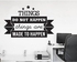 Things Do Not Happen Things Are Made To Happen Quote Printed Wall Sticker Black 60x90centimeter