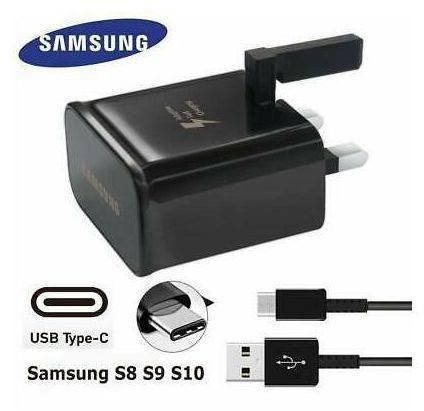 Samsung Galaxy TYPE C FAST Charger FOR Note 10 Plus And Lite / S20 / S20+ / S20 Ultra / S10 Lite / S10 / S10 Plus /S10e / S8 / S8 Plus / S8 Active / S9 / S9 Plus / Note 8 / Note 9/ A30 / A50 / A70 / LG G7 G8 ThinQ / Motorola All Android USB Type C
