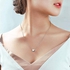 Women Girls Fashion Tiny Small Heart Necklace Silver